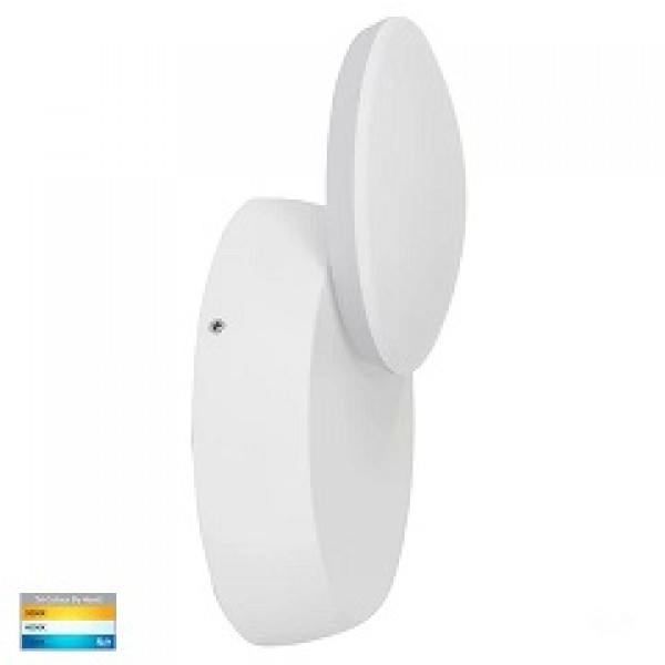 Havit-Pivot Black & White Round Exterior LED Wall Light